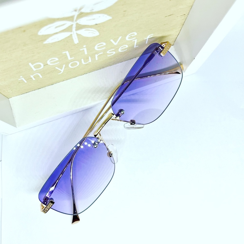 Rimless Tinted Sunglasses